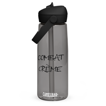 Flip straw water bottle