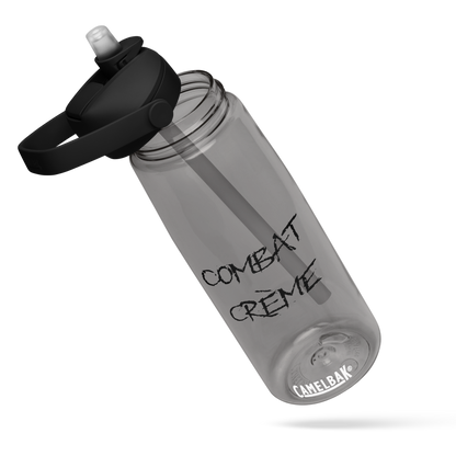 Flip straw water bottle