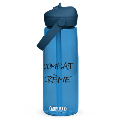 Flip straw water bottle
