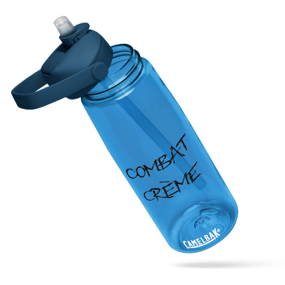 Flip straw water bottle